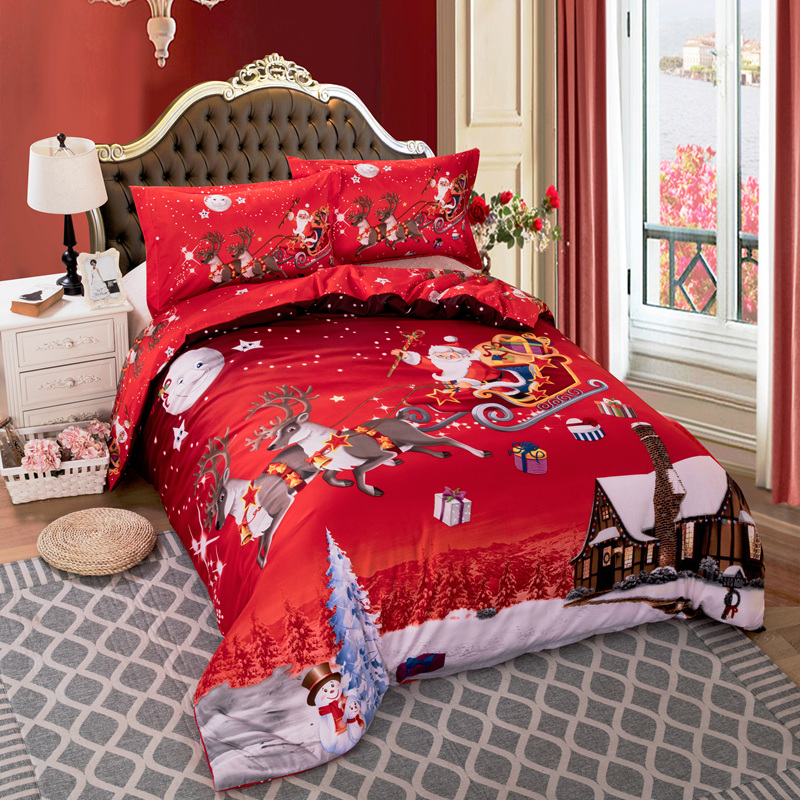 Xmas Bedding Set Single Double Queen King Twin Full Queen Uk