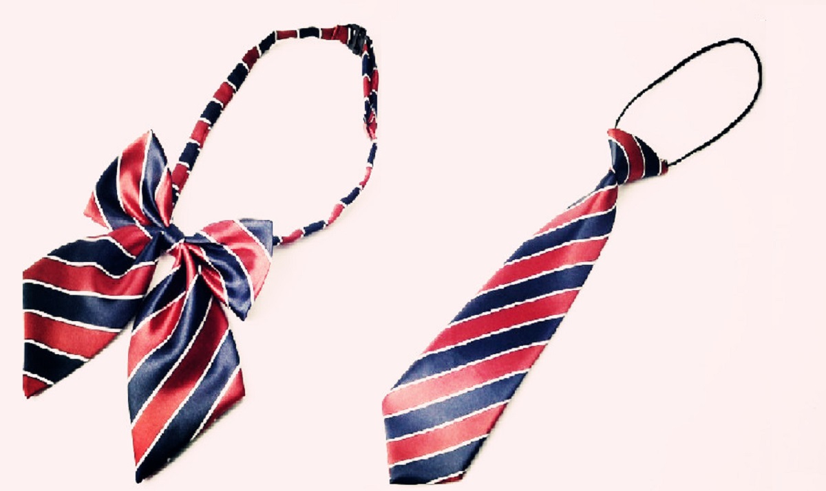 

Necktie,Boy's Pre-tied Elastic Neck Strap Tie And Girl's Adjustable Pre tied Bowtie