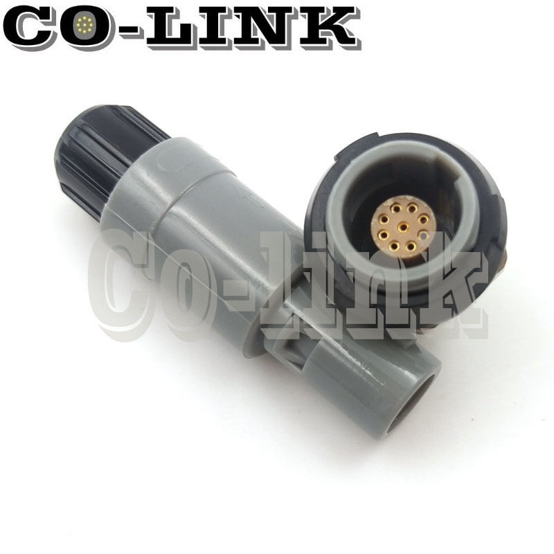 

1P series plastic connector 9 pin plug socket, PAG/PLG redel compatible plastic connector medical 9 pins