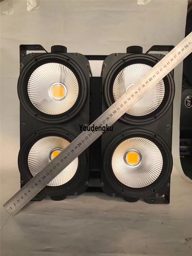 2 pieces Professional 4x100w COB LED BLINDER Audience stage light 2in1 CW 4 Eyes 100w Matrix Blinder light-image-425554329