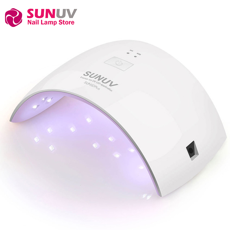 

Original SUNUV SUN9C Plus UV LED Nail lamp 18 LEDs Nail dryer for All Gels with 30s/60s button Perfect Thumb Solution 36W Pink, Sun9c plus pink 36w