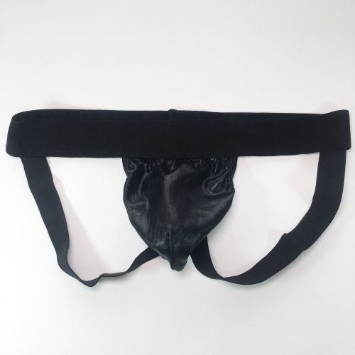 

G522K Fashional Sport Panties Mens Jockstrap Jocks Strap Back Pouch Oily Wet Look Black Wetlook