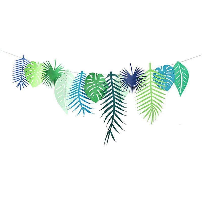 Acheter 3m Jungle Theme Banniere Feuilles Dananas Banniere