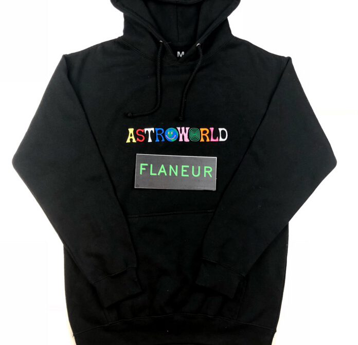 Sweats à capuche pour hommes Sweatshirts Astroroworld Lettre Broderie Pullovers Hommes Femmes Automne Tops Black Mode Vêtements