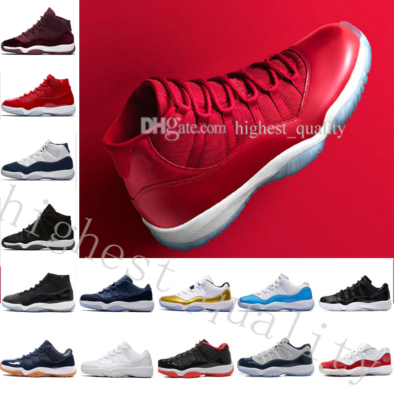 

Cheap New 11 Win Like 96 82 Gym Red Chicago bred concord Space Jam 11s XI Men Basketball Shoes Sneakers women Sports Outdoor Shoes US 5.5-13, #06 low university blue