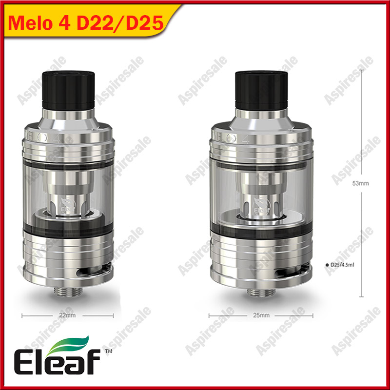 

Original Eleaf Melo 4 2ml D22&4.5ml D25 Tank 0.3ohm/0.5ohm EC2 Coil Head Fit Eleaf IKuun I80/ iKuun I200 MOD