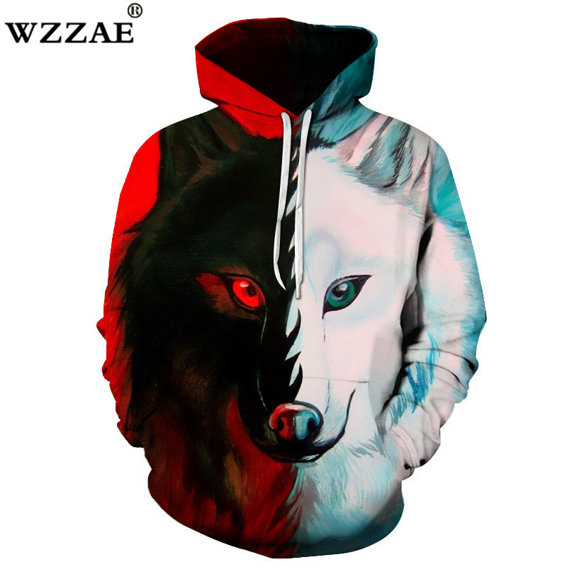 Parity Ice Fire Wolf Hoodie Up To 60 Off