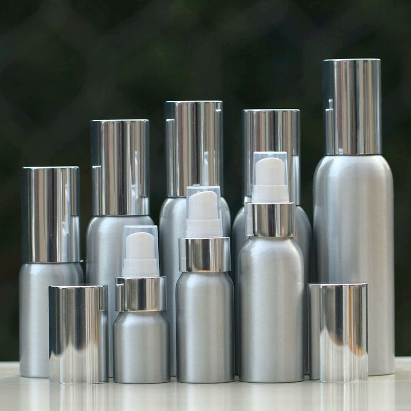 

20ml 30ml 50ml Aluminum empty lotion bottle Beak emulsion pump lotion head cosmetic jar Sample subpackage travel F055