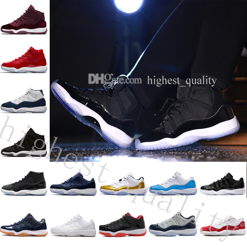 

2018 Basketball Shoes 11 11s Space Jam Bred Concord Basketball Shoes Men Women 11s Gym Red Midnight Navy Gamma Blue 72-10 Sneakers With Box, #02 high gs midnight navy 'win like 82'