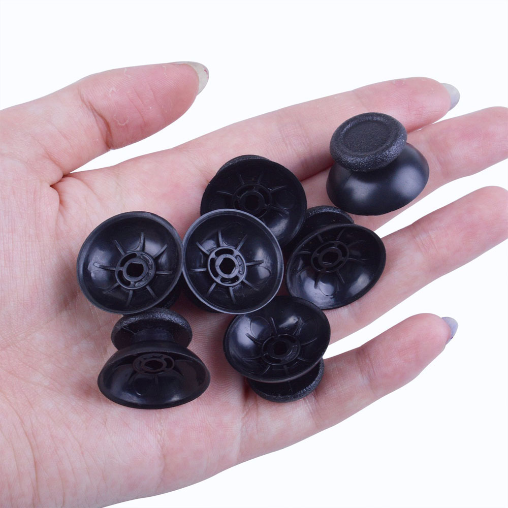 

Analog Joystick Thumbstick Thumb Sticks Cap Mushroom Head Rocker Grip Cover for PS4 PlayStation 4 Controller Black High Quality FAST SHIP