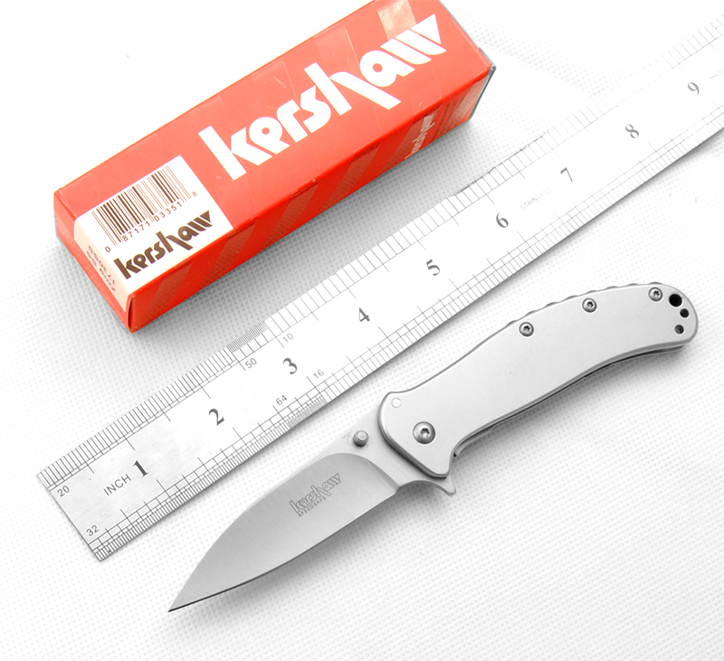 

wholesale kershaw 1730 SS folding knife pocket knife OEM quality original box not free shippiing the lowest price side lock8cr17mov blade