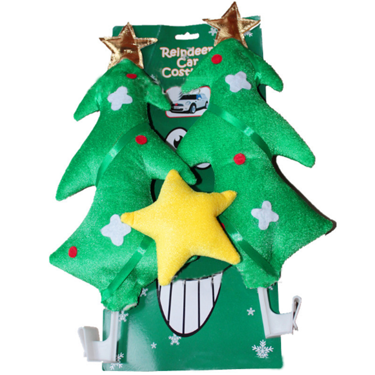 Unisexe Flasher Red Stars Santa a DEL Light Christmas Celebrations Fancy Dress