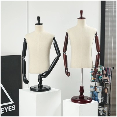 

Fashion Men's Best Dressmaker Mannequin Fabric Mannequin For Clothes Display
