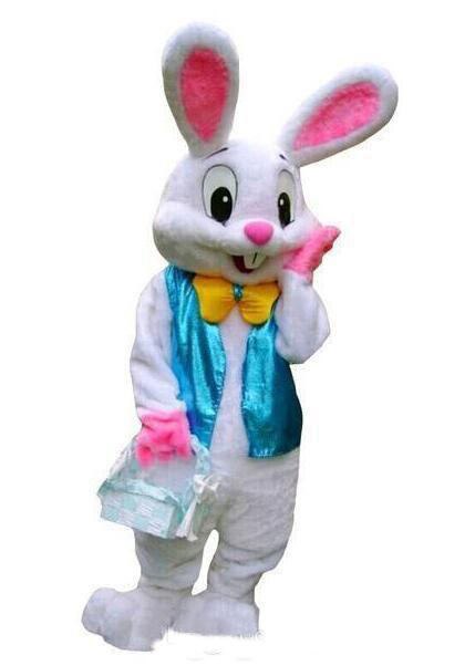 High quality hot professional Make PROFESSIONAL EASTER BUNNY MASCOT COSTUME Bugs Rabbit Hare Adult Fancy Dress Cartoon Suit-image-423604954