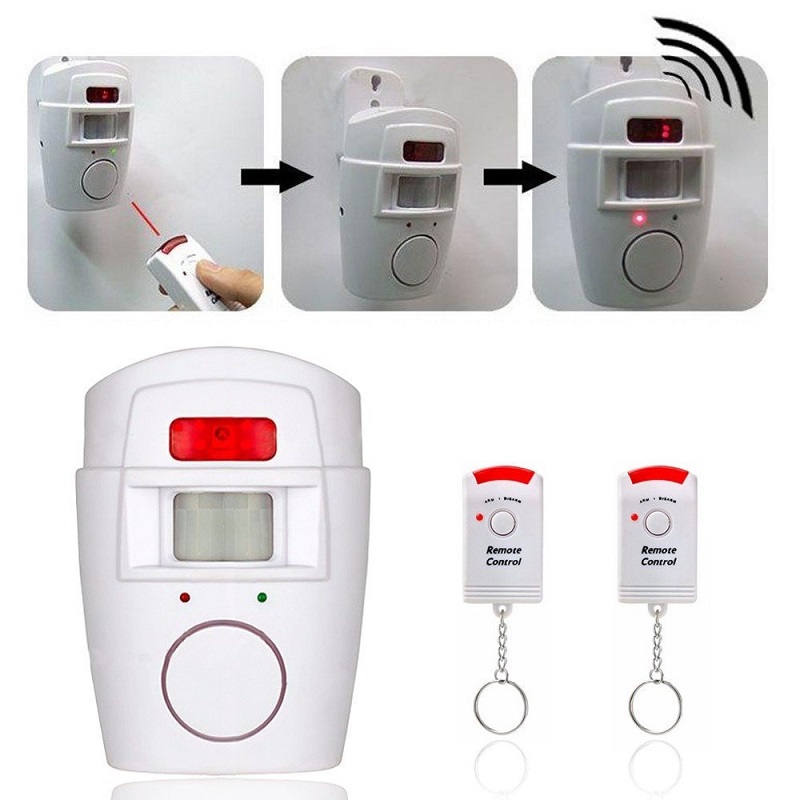 

Home Security PIR MP Alert Infrared Sensor Anti-theft Motion Detector Alarm Monitor Wireless Alarm remote controller