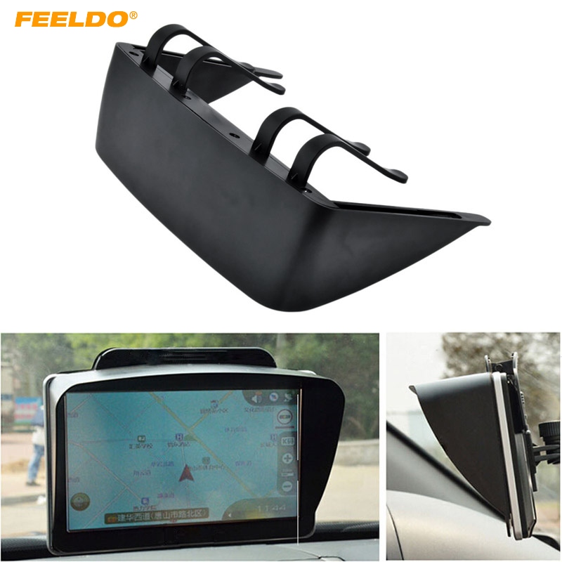 

FEELDO Universal Sunshade Sunshine Shield For 6/7 inch Car GPS Navigator Accessories GPS Screen Visor Hood Block #5493