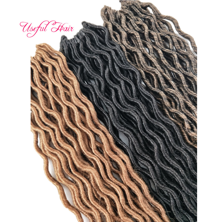 

fashion OMBRE COLOR GODDESS LOCS HAIR marley braiding hair Extensions free ship 18inch crochet braids half wave half curly for women curl, 1b+burgundy