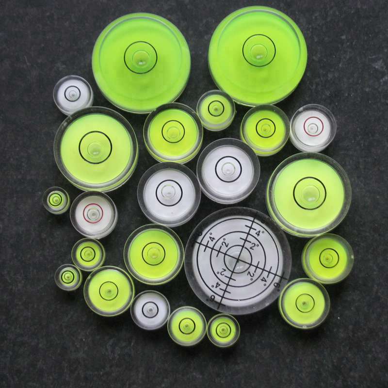 

(100 Pieces/Lot)HACCURY Precision bubble level water level indicator Universal level Round Acrylic vial for Camera