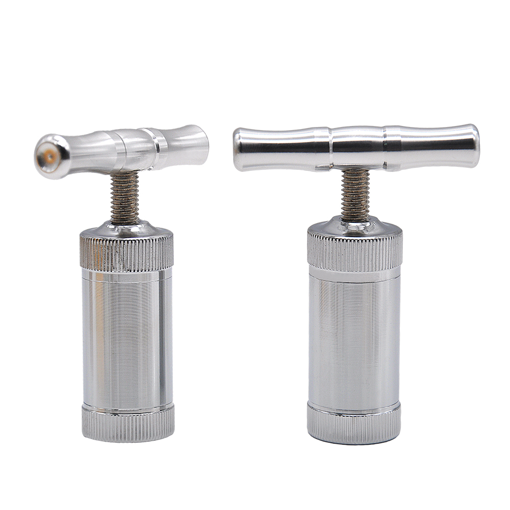 

HORNET Smoking Wholesale Metal T Shaped Pollen Presser Compressor herb grinders Tobacco Spice Crusher Grinder Hand Muller