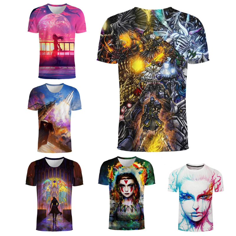 

3D Print T Shirt Quadratic Character Tee Men Women T Shirts Couples Dress Unisex Look tshirt Fancy T-shirt S-5XL Short Sleeve, 1716