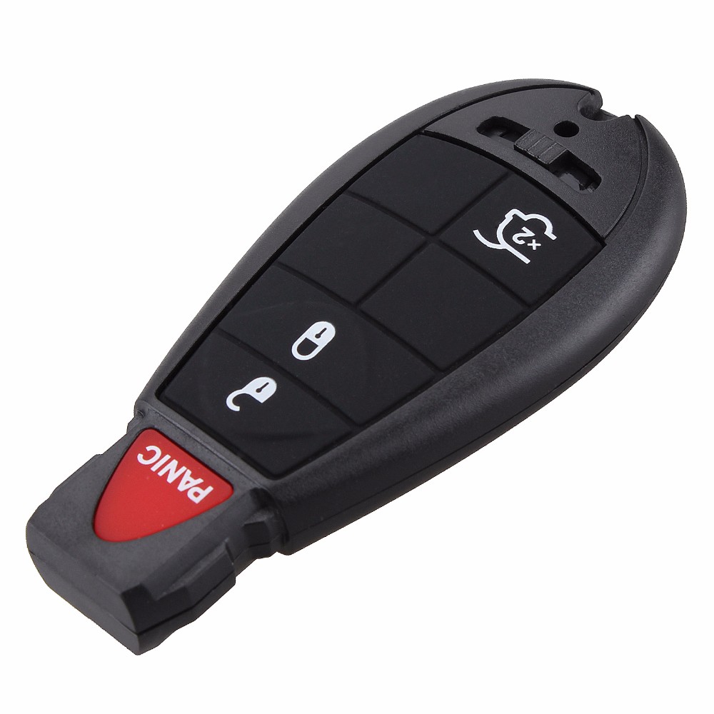 For Chrysler Jeep Commander Grand Cherokee Smart Remote Key Shell 4 Button Keyless Entry Fob Car Alarm Key Cover-image-415189684