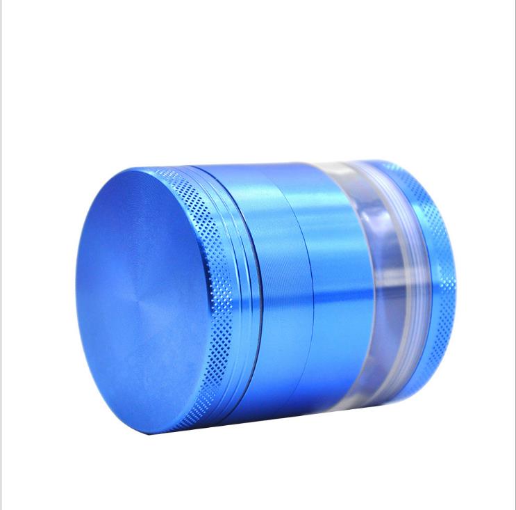 

Aluminum alloy smog with transparent side window of metal grinder
