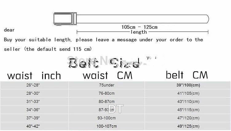 105 cm belt waist size