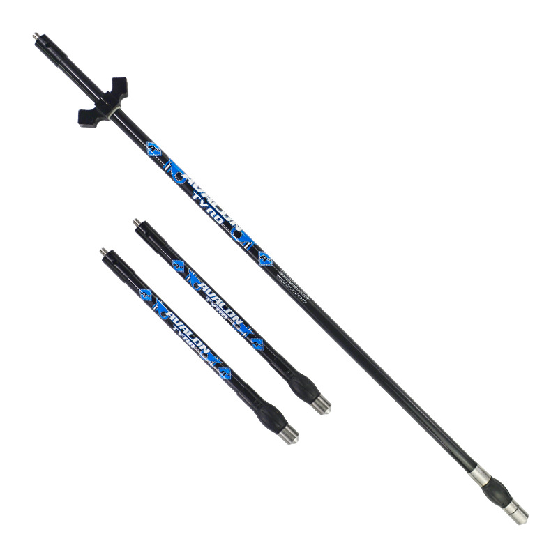 Bogenschießen Carbon Stabilisator V-Bar Balance Rod Set Recurve Compoundbogen