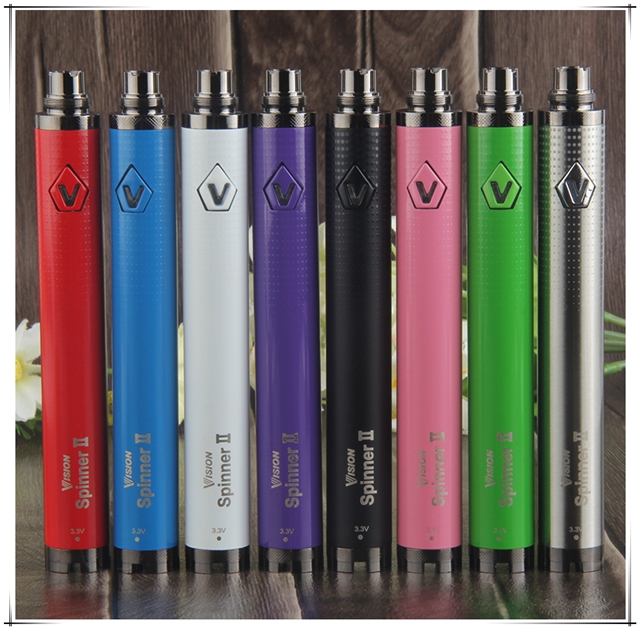 

Vision Spinner II 1600mAh EGO EVOD Twist 2 E-cig 3.3~4.8V Variable Voltage Vape Pen Battery for 510 Thread Electronic Cigarette