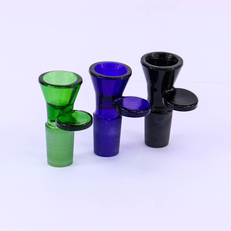 

Colorful Bong 14mm 18mm Male Bowl Piece For Water Pipe Dab Rig Glass Smoking Bowls hookahs