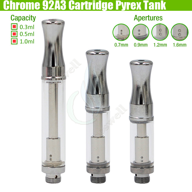 

Pyrex 92A3 Cartridges Vaporizer BUD Touch Stainless steel drip glass tube thick wax Atomizer 510 O pen CE3 Waxy vapor Mini e cigs vape Tank