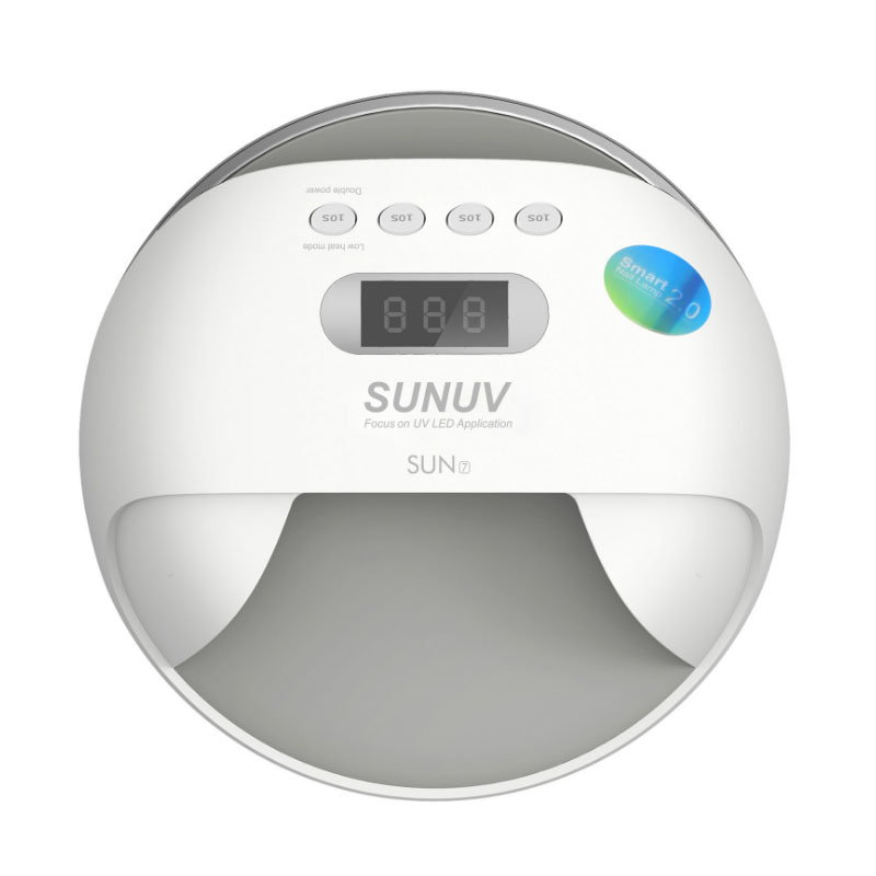 

SUN UV SUN7 48W Dual UV LED Nail Lamp Nail Dryer Gel Polish Curing Light with Bottom LCD display 10s/30s/60s/99s Timer 30 LEDS, As pic