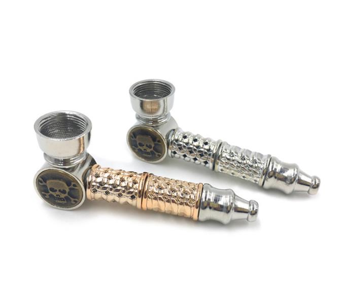 

Skull, small pipe, portable filter screen, pipe, metal smoking accessories.