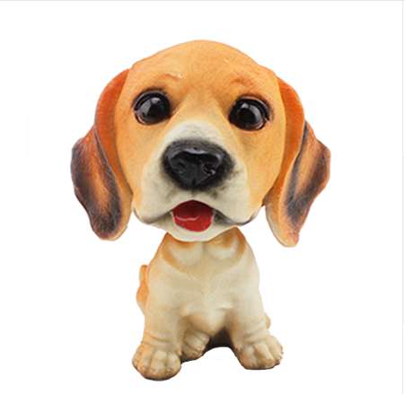 

Car accessories interior decoration Nodding Dog Auto Dash Shaking Head Dog Styling Natural Resin Toy