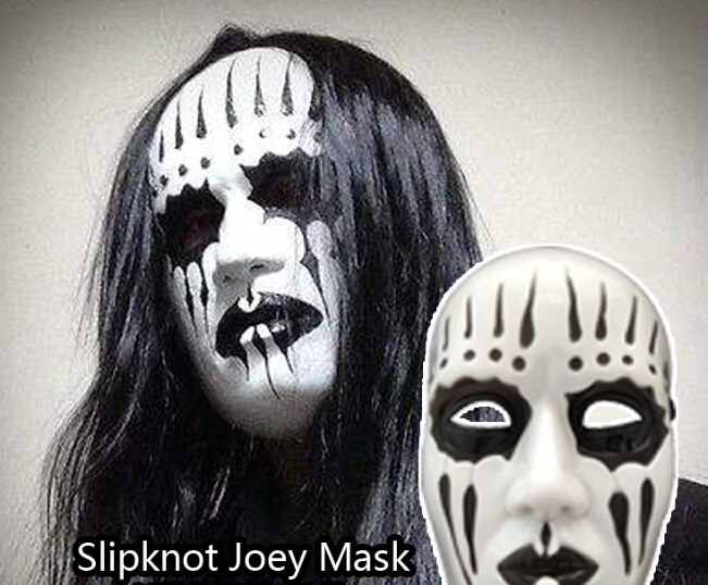 

Slipknot Joey Mask Holiday Scary Party Makeup Masks Bloody Halloween Costumes Cosplay, Black