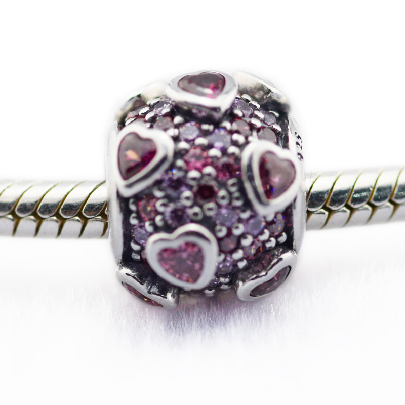Pandulaso Valentine&#039;s Day Explosion of Love Heart Beads Fit Charms 925 Silver bracelets beads for jewelry making Woman DIY Fashion beads-image-409115359