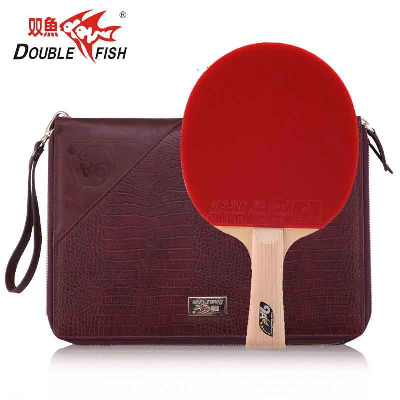 + bat DOUBLE FISH Ping Pong Paddle tennis de table raquette Hard Case sac étui cover
