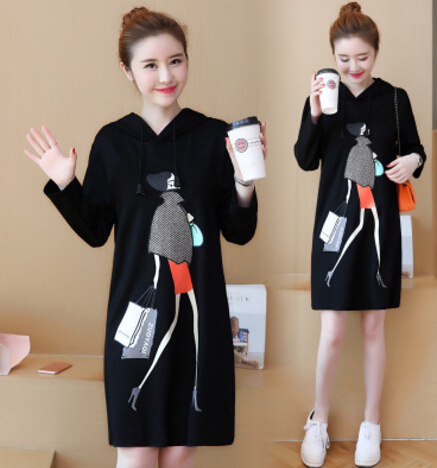 

Plus Size Women Spring Dress Casual Big Size Cute Black Thin Dresses Sweet Girls Printed Shopping Design Loose Casual Dress 5XL
