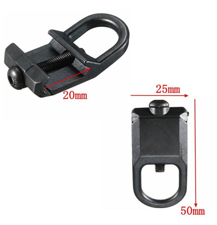 

Hunting mount Accessories QD Steel Sling Mount Slings Buckle Plate Adapter Hook Attachment For 20mm Picatinny Rail