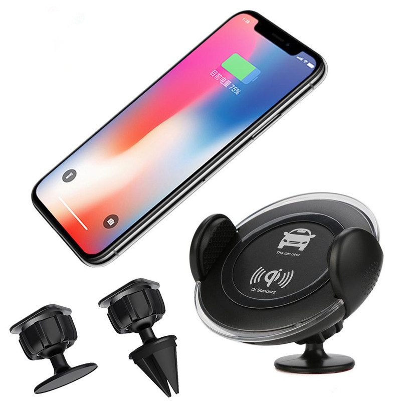 Qi Wireless Charger Pad Compatible Phone XS MAX//XS//XR Note 8 S8//S8 Plus//S7//S7 Edge//S6 Universal Wireless Charger Stand 2019 Upgraded Fast Wireless Charger G01