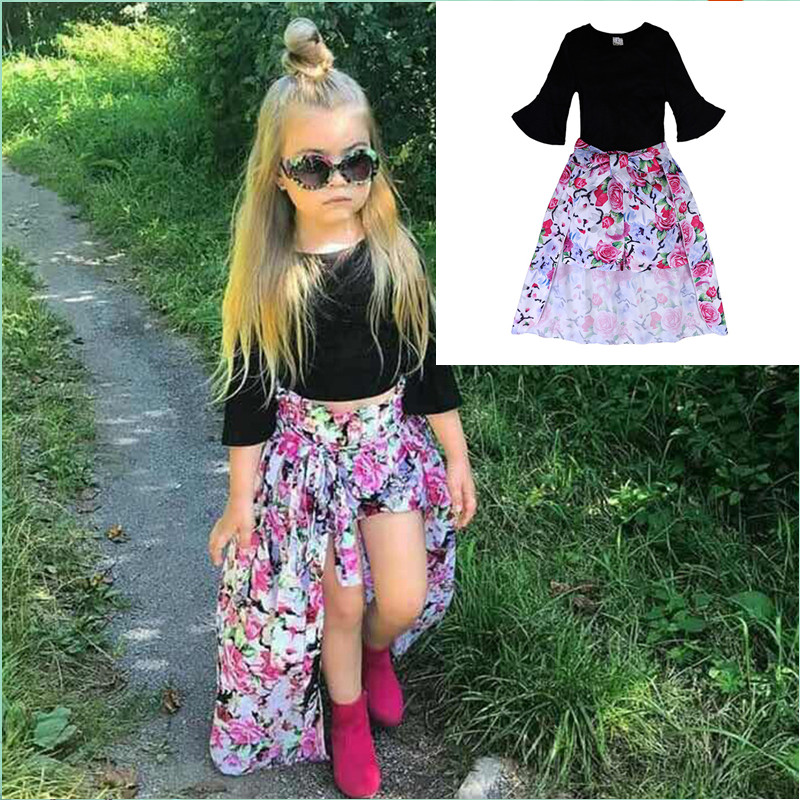 half shirt and skirt outfits