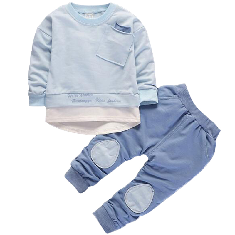 Nouveaux ensembles de vêtements pour bébés garçons / filles Ensemble de costume de sport à rayures Mode Sweat à capuche pour enfant + Pantalon En