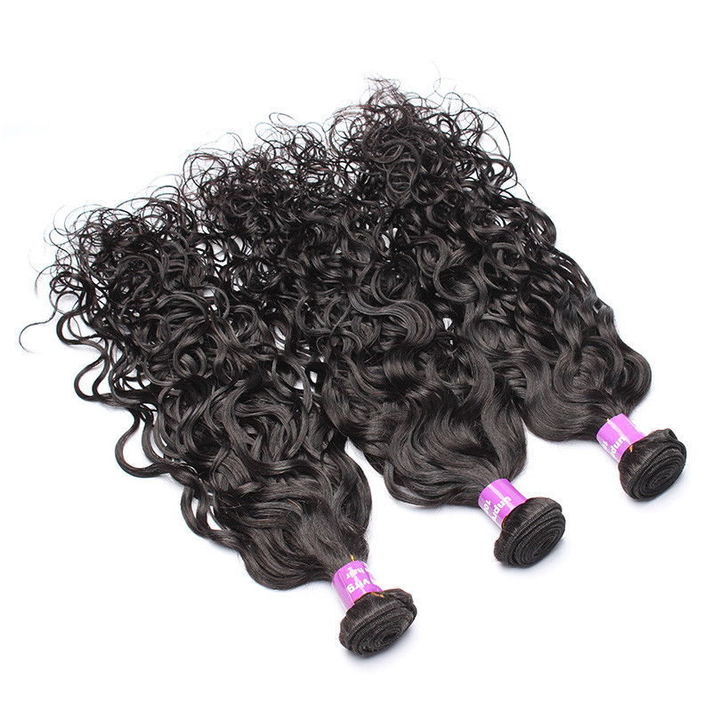 

raw indian virgin hair weaves water wave in human hair bundles no tangle no shedding 50g pcs 6pcs lot free