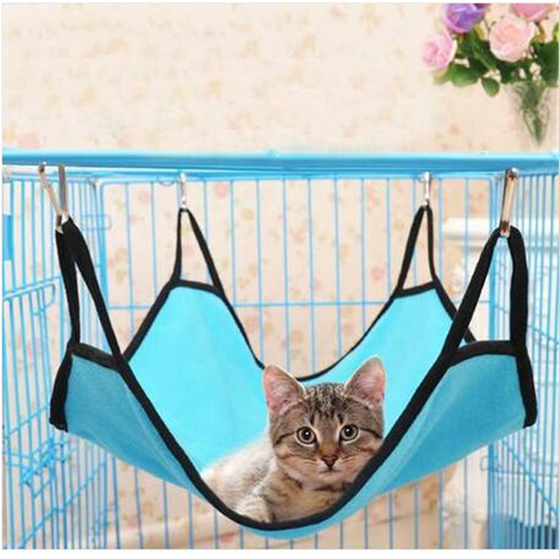 

Cat Hammock Hanging Soft Fleece Hamster Rabbit Cage Beds For Pet Sleeping 40x50cm Cat Beds & Furniture