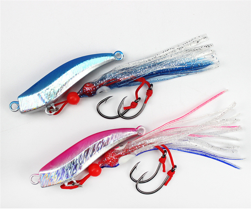 

Octopus lead bait Deep Diving Fishing Crankbait 80g 100g Metal Laser Spinner Jigs lure