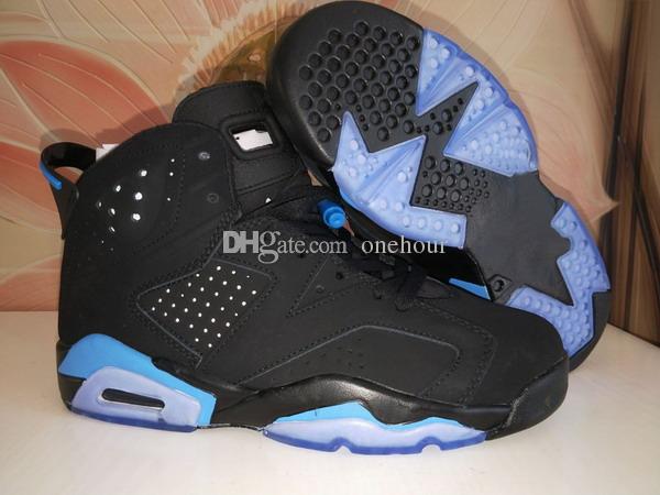 

Newest arrivel UNC University Blue 6 Mens Women Basketball Shoes all White black top quality sports Sneakers size 36-47