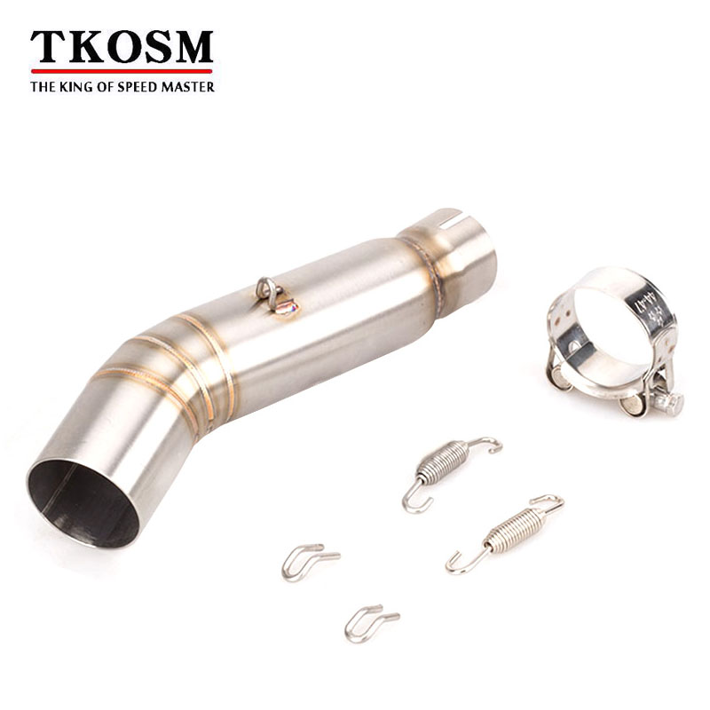 

TKOSM CB500X CB500F CBR500 Motorcycle Exhaust System Middle Pipe Muffler Stainless Steel Slip On CBR500R CB500F CB500R For Honda