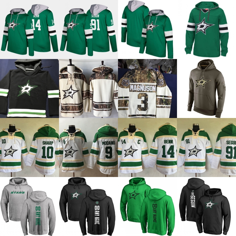 

Dallas Stars Hockey Hoodies 91 Tyler Seguin 14 Jamie Benn 10 Patrick Sharp 9 Mike Modano All Stiched Jerseys Sweatshirts For Men Women Youth, Style 5:green 2