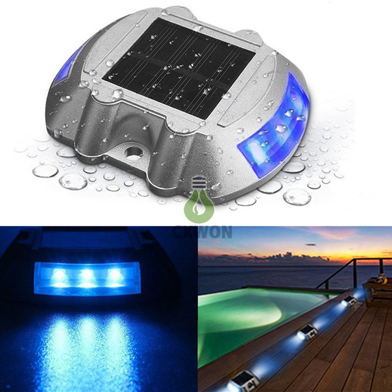 

Solar Lamps Outdoor Dock lights LED Path Warning Step light Road Long ServiceTime Waterproof Wireless for driveway walkway