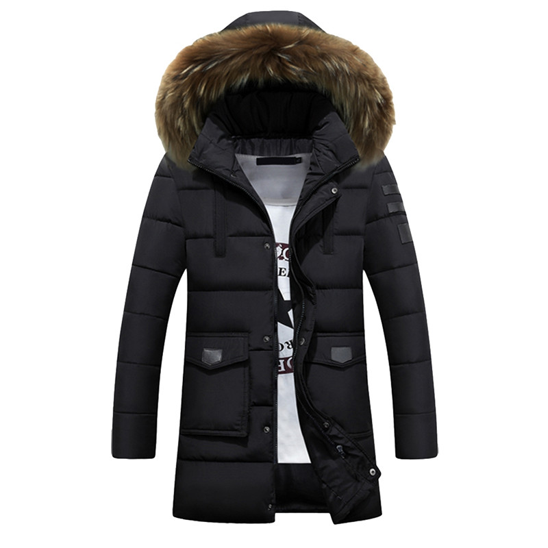 XQS Mens Winter Thicken Solid Packable Down Jacket Outwear Puffer Coats